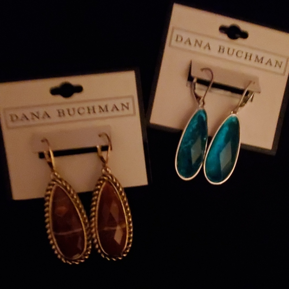 Two pairs of Dana Buchman earrings
